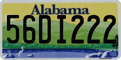AL license plate 56DI222