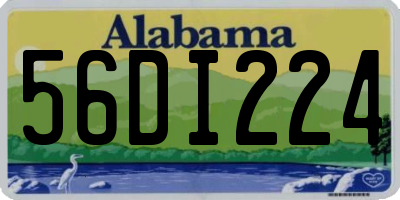 AL license plate 56DI224