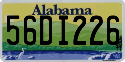 AL license plate 56DI226