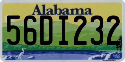 AL license plate 56DI232