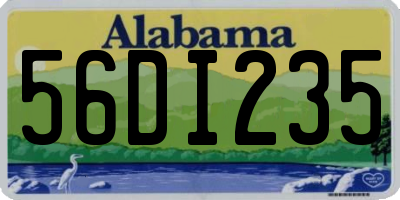 AL license plate 56DI235