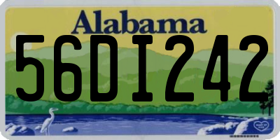 AL license plate 56DI242