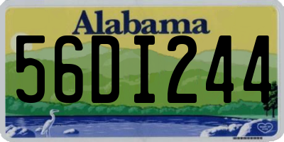 AL license plate 56DI244
