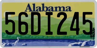 AL license plate 56DI245