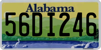 AL license plate 56DI246