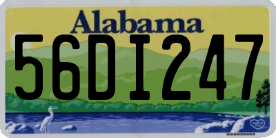 AL license plate 56DI247