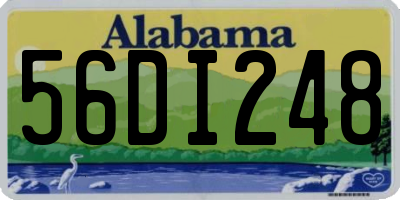 AL license plate 56DI248