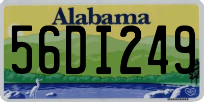 AL license plate 56DI249