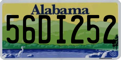 AL license plate 56DI252