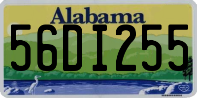 AL license plate 56DI255
