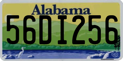 AL license plate 56DI256
