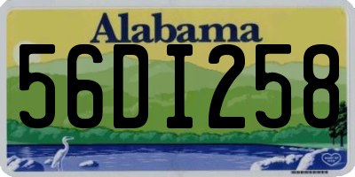 AL license plate 56DI258
