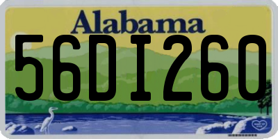 AL license plate 56DI260