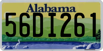 AL license plate 56DI261