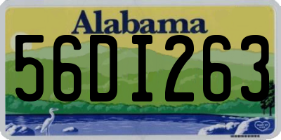 AL license plate 56DI263