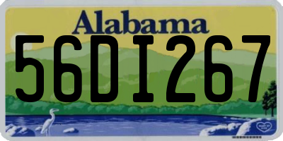 AL license plate 56DI267