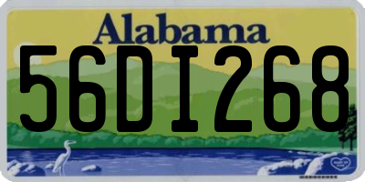 AL license plate 56DI268