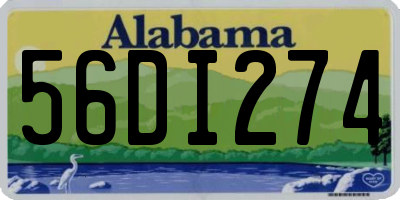 AL license plate 56DI274