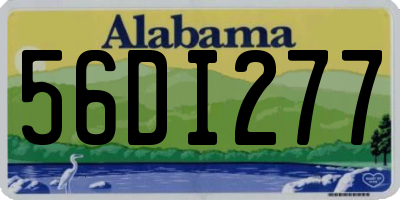 AL license plate 56DI277