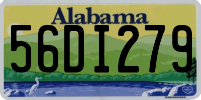 AL license plate 56DI279