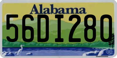AL license plate 56DI280