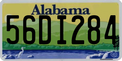 AL license plate 56DI284