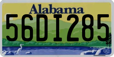 AL license plate 56DI285