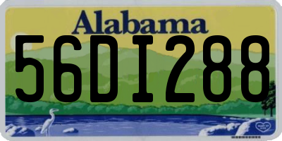 AL license plate 56DI288