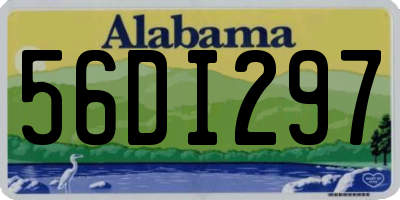AL license plate 56DI297