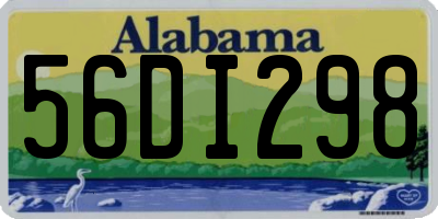 AL license plate 56DI298