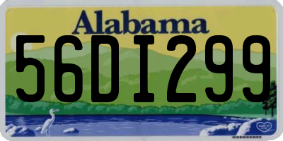 AL license plate 56DI299