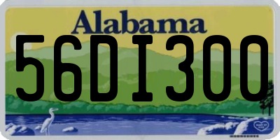 AL license plate 56DI300
