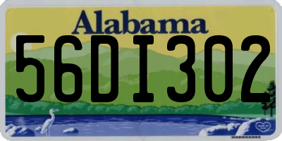 AL license plate 56DI302