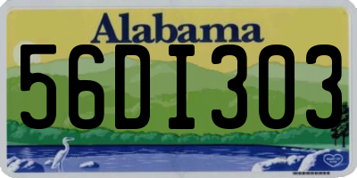 AL license plate 56DI303