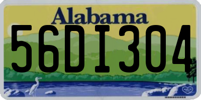 AL license plate 56DI304