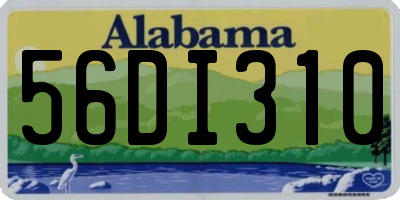 AL license plate 56DI310