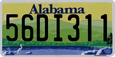 AL license plate 56DI311