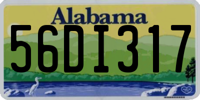 AL license plate 56DI317