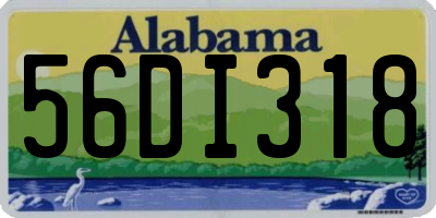 AL license plate 56DI318