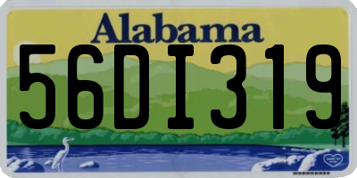 AL license plate 56DI319