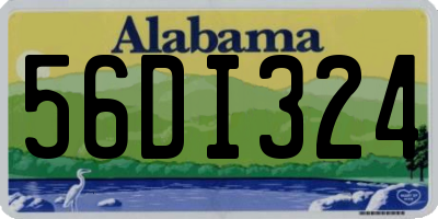 AL license plate 56DI324
