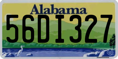 AL license plate 56DI327