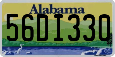 AL license plate 56DI330