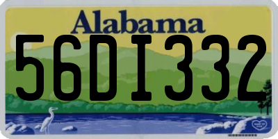 AL license plate 56DI332