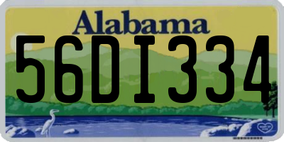 AL license plate 56DI334