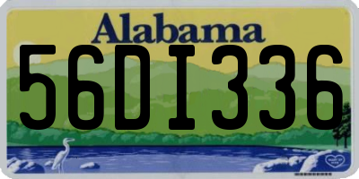 AL license plate 56DI336