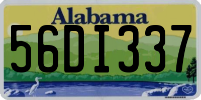 AL license plate 56DI337