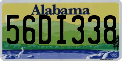 AL license plate 56DI338