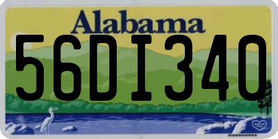 AL license plate 56DI340