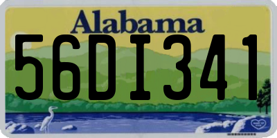 AL license plate 56DI341